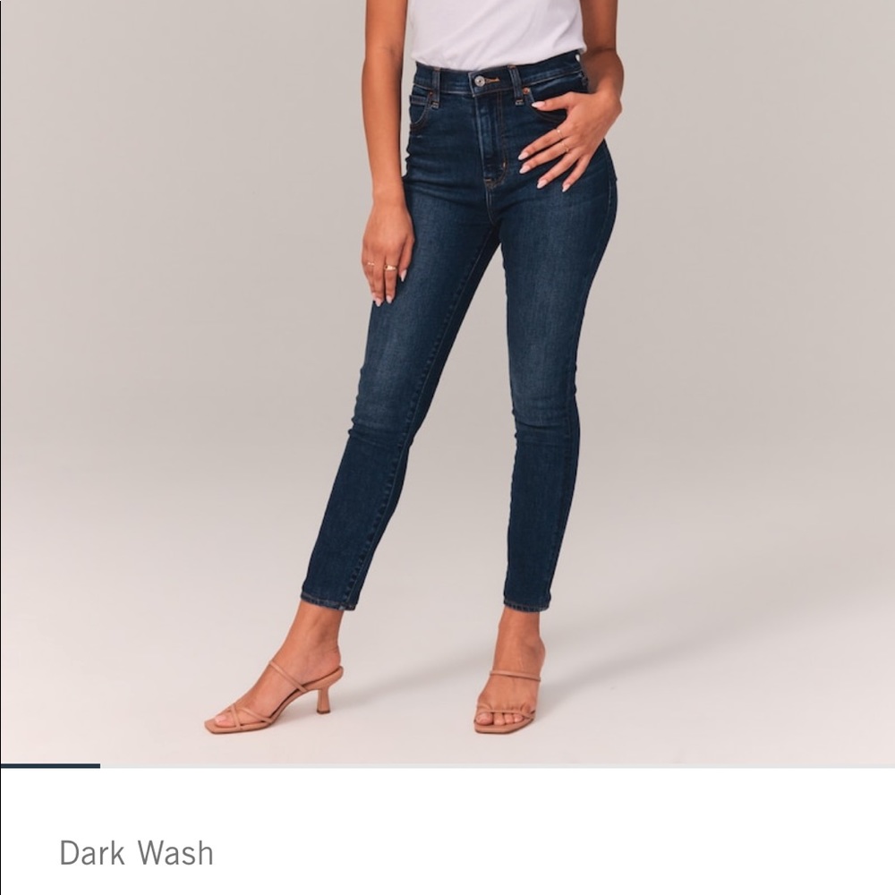 Abercrombie High Rise Skinny Ankle Jeans